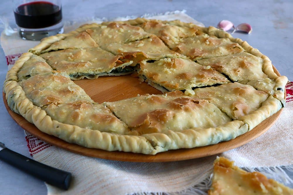 Soparnik (Dalmátský slaný koláč s mangoldem)